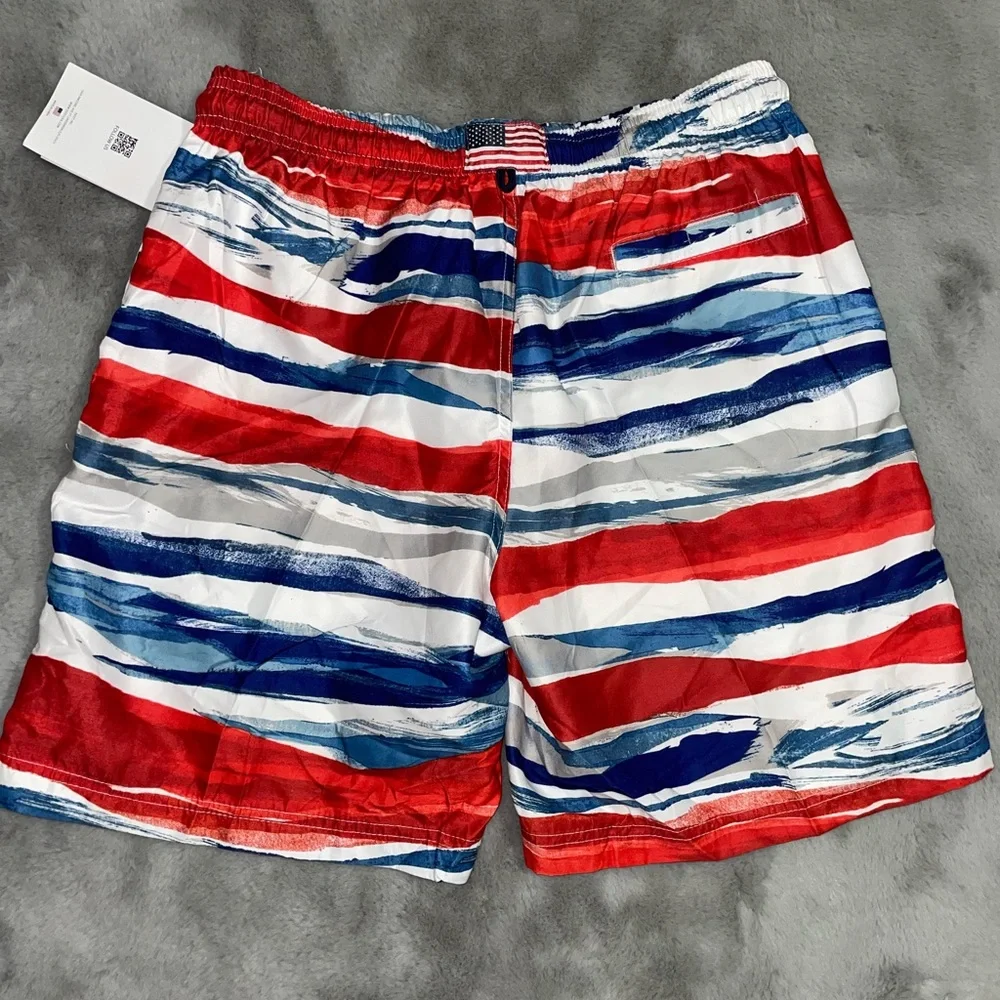 🇺🇸NWT Men's Red and Blue Swim Shorts